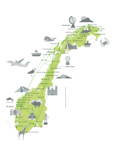 NorgeRundtbillettengirubegrensetantallflyvningeriWideresnettverkitouker.NutviderScandictilbudetvedgidereisendemulighettilovernattepScandicshotelleri14dagertilsammeprissomdetkosterflyNorgerundt.png